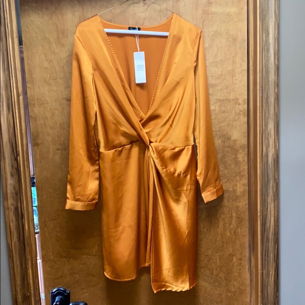 Azelle collection Copper Satin Dress